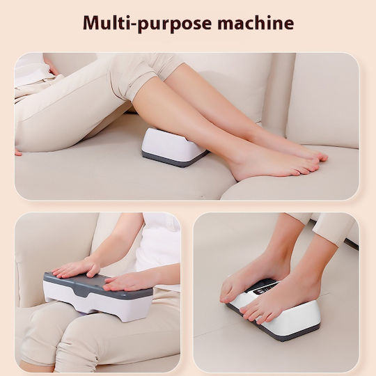 Συσκευή Μασάζ Shiatsu & Πιεσοθεραπείας για τα Πόδια με Λειτουργία Θέρμανσης Κόκκινη