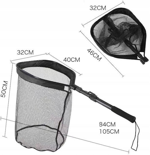 Fishing Landing Net Strongest Telescopic Floating Plastic Strap