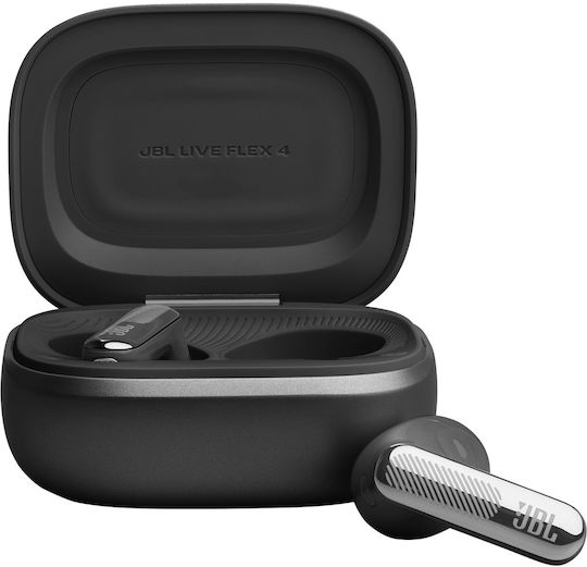 JBL Live Flex 4 Earbud Bluetooth Handsfree Headphones With Sweat Resistance And Charging Case Black