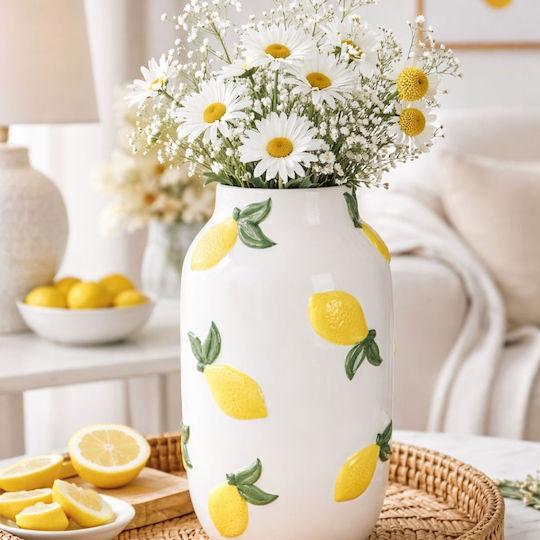 HowHomely Keramik Vase Gelbe