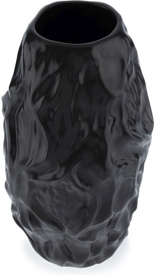 HowHomely Vază Decorativă Ceramică Neagră Y29cm