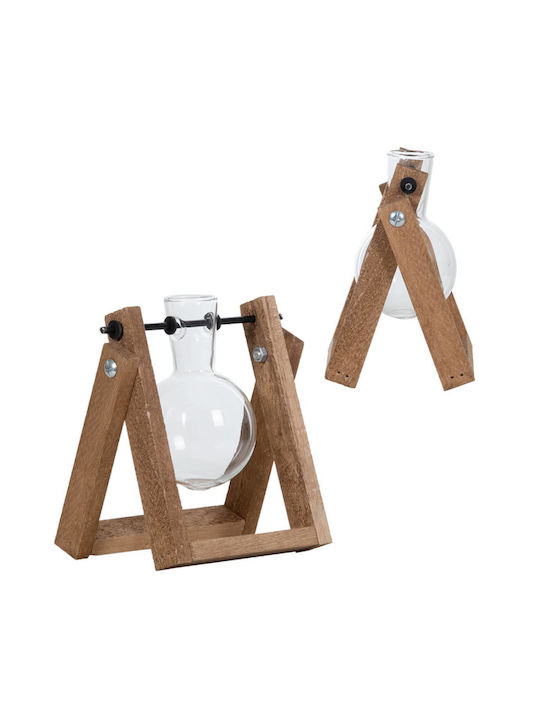 Esschert Design Διακοσμητικό Βάζο Ξύλινο Μπεζ