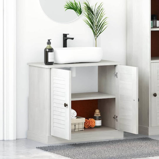 vidaXL Шкаф със Мивка Д67.5xШ34xВ59см Pine tree