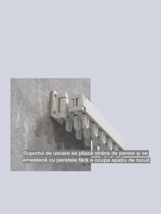 Uscător de Rufe Pliabil Înșurubat din Aluminiu