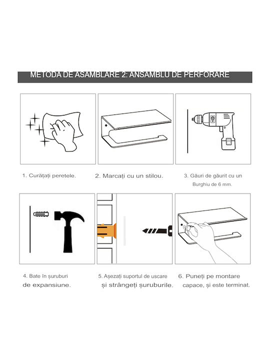 Uscător de Rufe Pliabil Înșurubat din Aluminiu