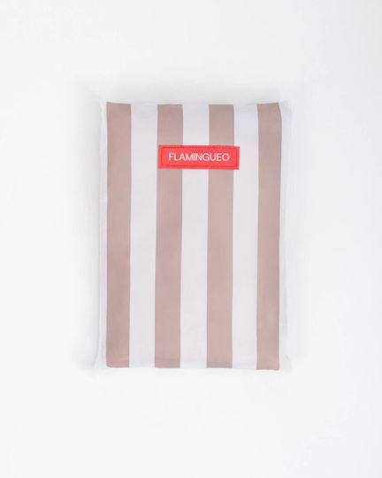 Flamingueo Microfiber Body Towel 400gr/m² Beige 180x90cm