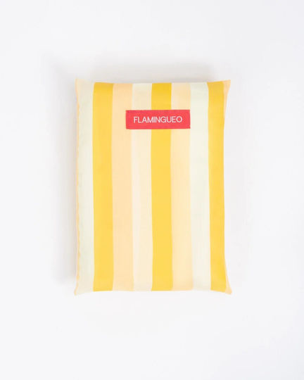 Flamingueo Πετσέτα Microfiber Σώματος 400gr/m² Κίτρινη 180x90εκ.
