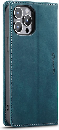 Caseme 013 Iphone 14 Pro Max Retro Leather Θήκη Βιβλίο Blue