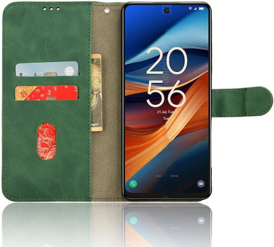 Tel1 Tcl 40 Nxtpaper 4g Tcl 50 Se Skin Feel Magnetic Flip Book Mobile Phone Case Green