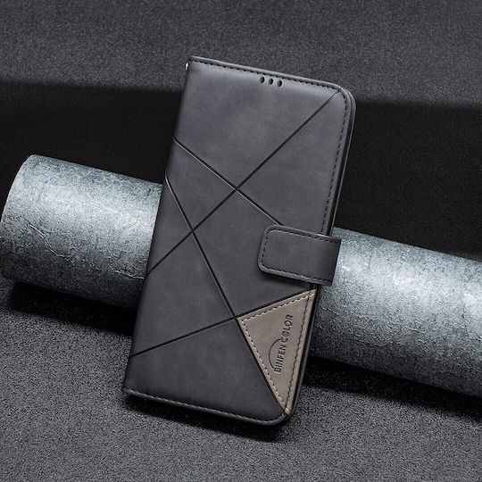 Tel1 Tcl 50 Se Magnetic Buckle Rhombus Husa Carte Neagră