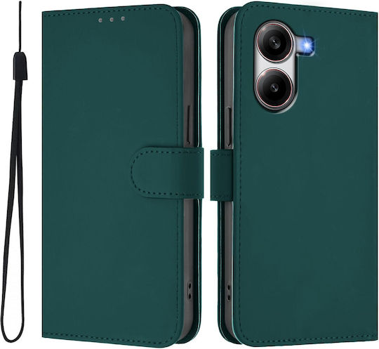 Tel1 Xiaomi Poco X7 Pro 5g Skin Feel Solid Θήκη Βιβλίο Green