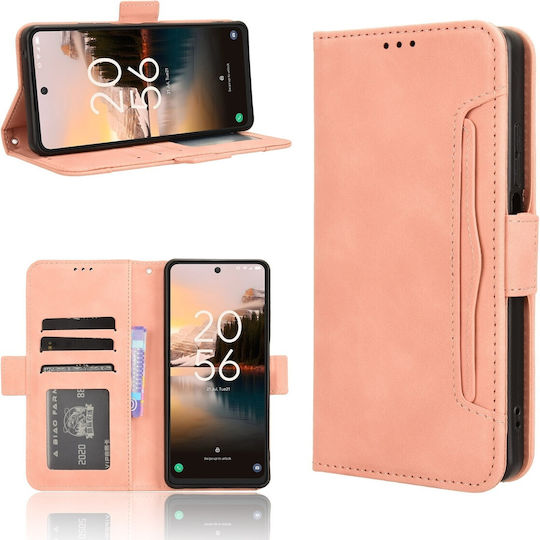 Tel1 Tcl 40 Nxtpaper 4g Skin Feel Calf Card Slots Book Case Pink