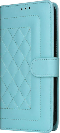 Tel1 Xiaomi Poco X6 Pro 5g Diamond Lattice Flip Θήκη Βιβλίο Mint Green