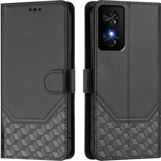 Tel1 Tcl 50 Se Honeycomb Embossing Rfid Калъф Книга Черен