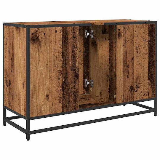 vidaXL Blat cu Lavoar L90xW33xH60cm Coffee