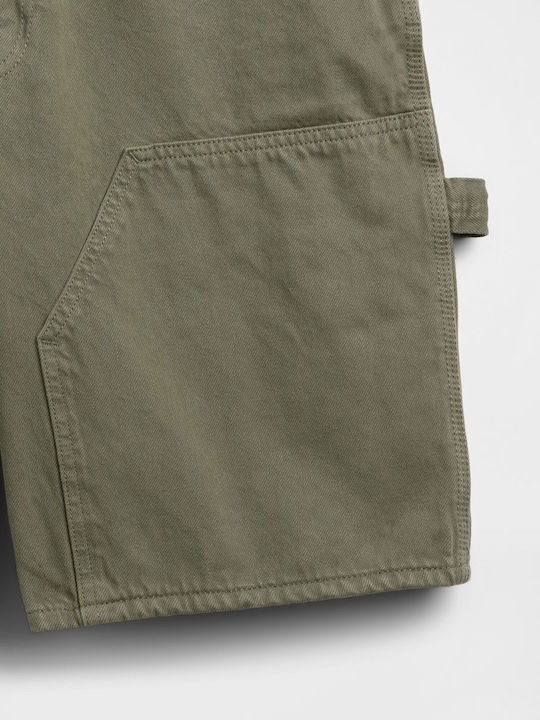 Bermude din Denim Bărbați Croială Lejeră Tweed Green