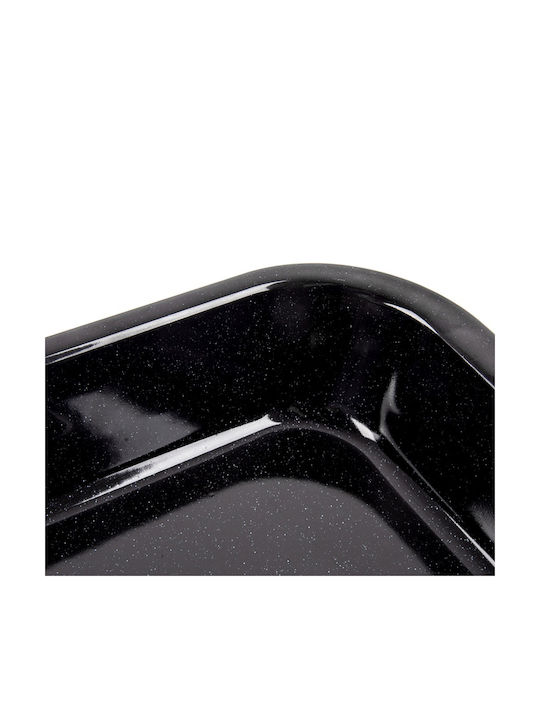 Orion Stainless Steel Baking Pan with Enamel Interior Coating 25x31cm