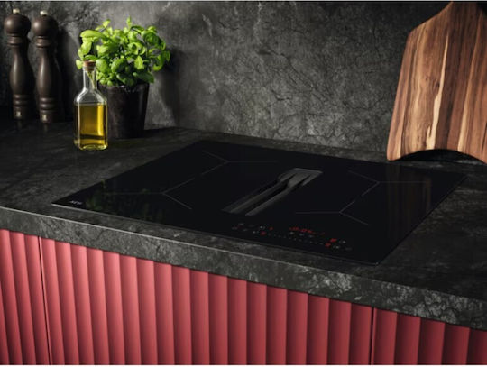 AEG 6000 ExtractorHob Combo Induktion Autonom Kochfeld mit Kapuze & Sperrmodus 58x51cm