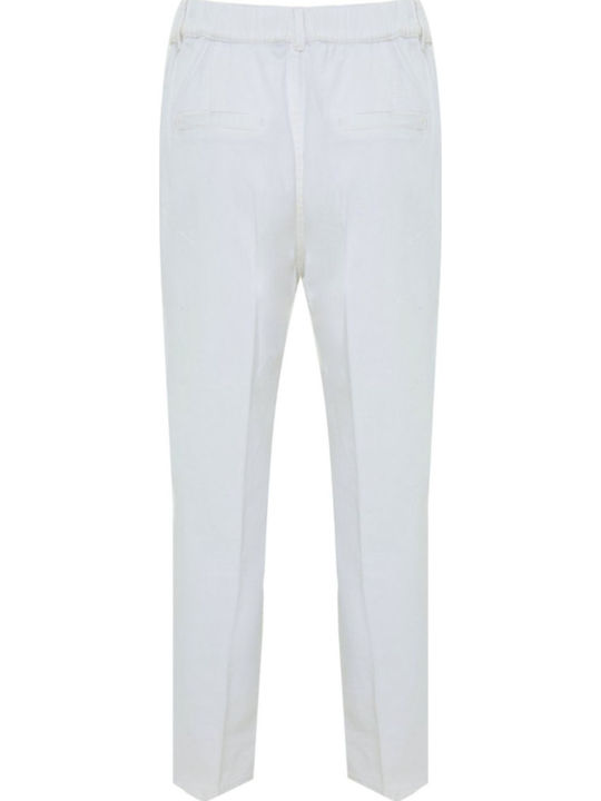 Γυναικείο Υφασμάτινο Παντελόνι Off White