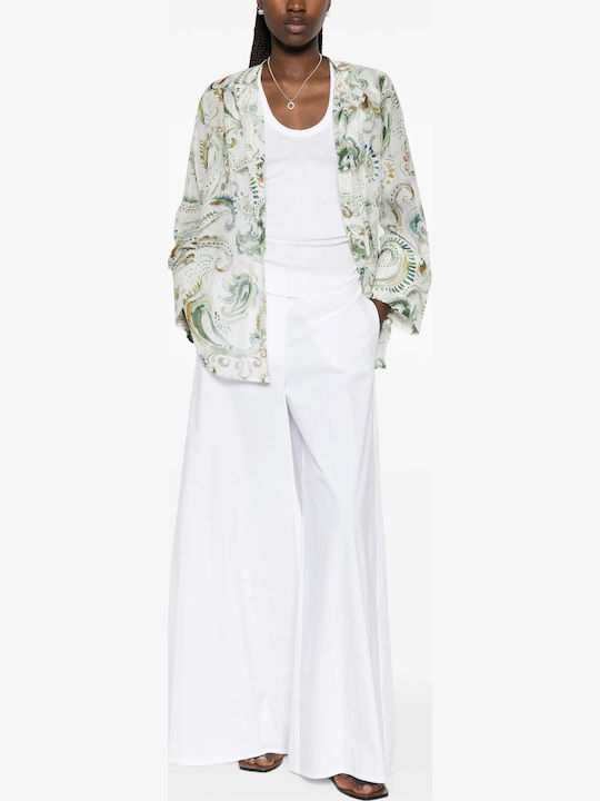 Women's Fabric Trousers White