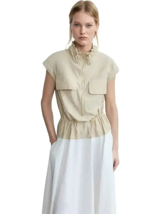 Summer Midi Dress Sand