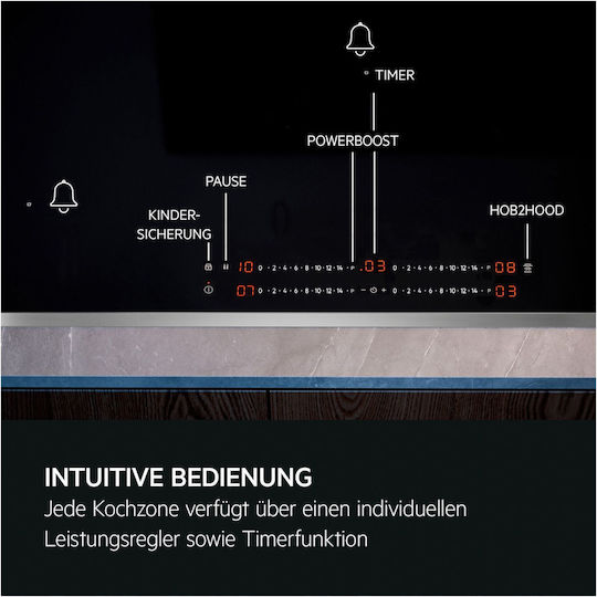AEG Induktions-Kochfeld Autonom mit Sperrmodus 57.6x51.6cm