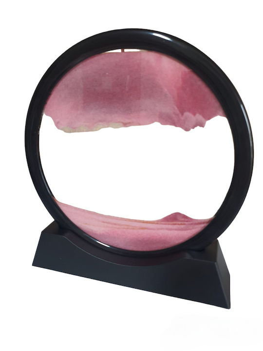Home Office Hourglass Decoration Arvada Minimaluxe Glass Sand 3d Pink Black