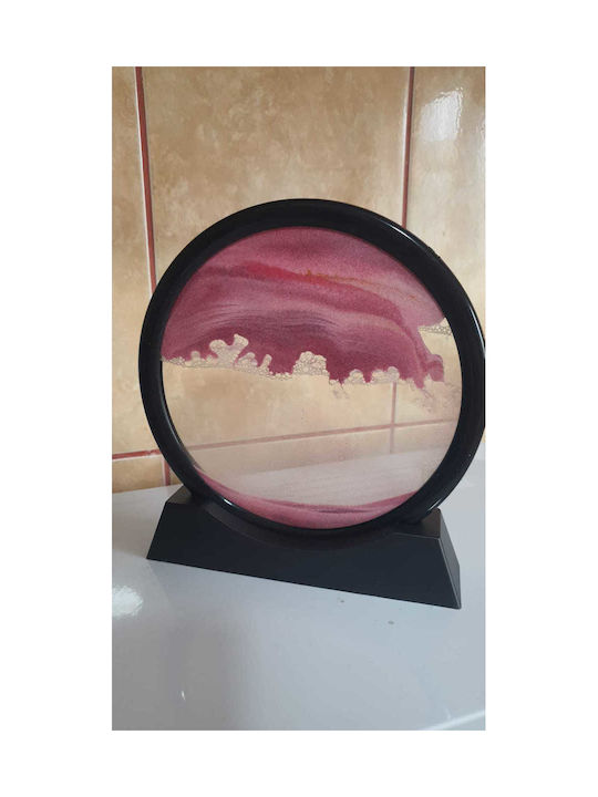 Home Office Hourglass Decoration Arvada Minimaluxe Glass Sand 3d Pink Black