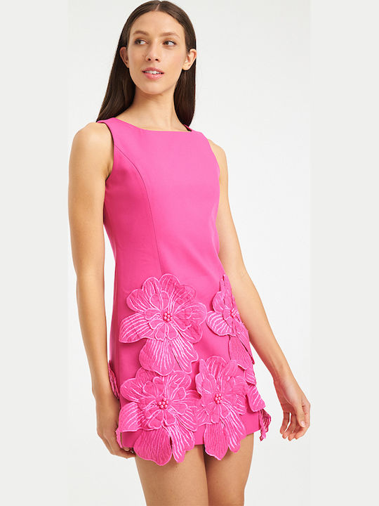 Summer Mini Evening Dress Pink