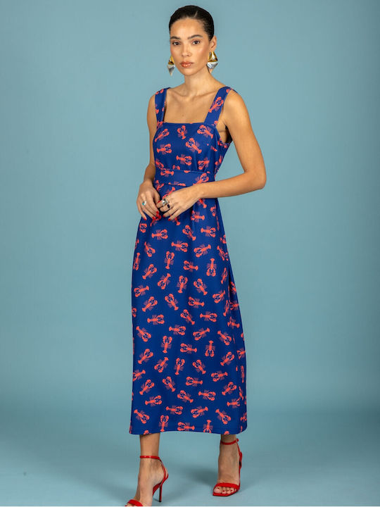 Summer Midi Dress Blue
