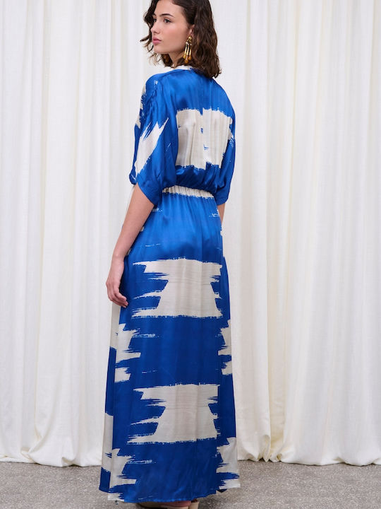 Sommer Maxi Damenkleid Hellblau