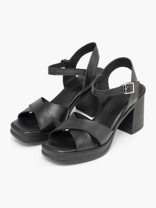 Sandale Elegante Damă Din Piele Negre