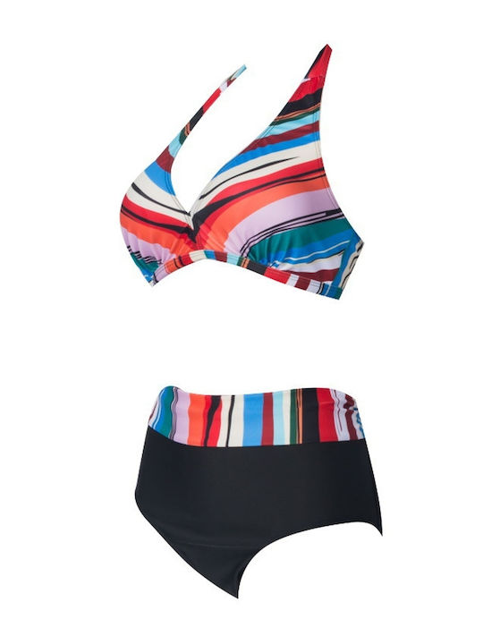 Σετ Μαγιό Plus Size Πολύχρωμο Μέγεθος 2xl Πολύχρωμο