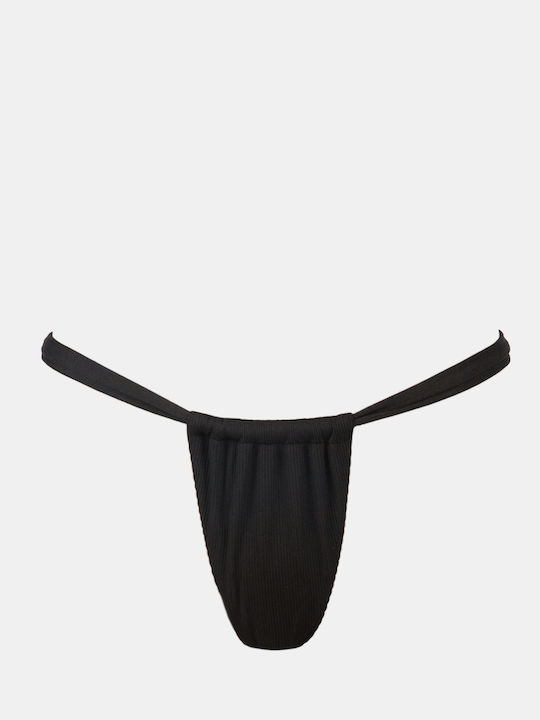 Bikini Set Triangle Knot Black Size M Black