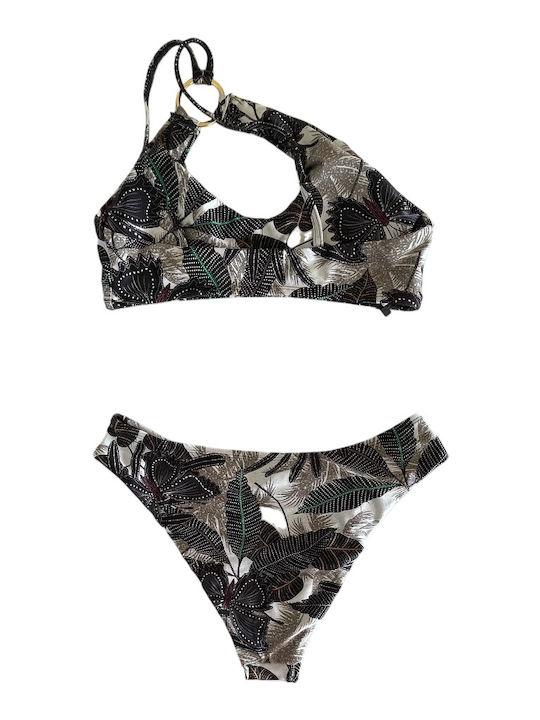 Set Bikini με Ελαφριά Ενίσχυση Μαύρο