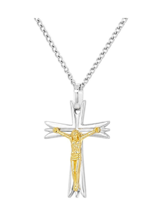 Morellato Crucifix Bărbătesc din Oțel cu Lanț