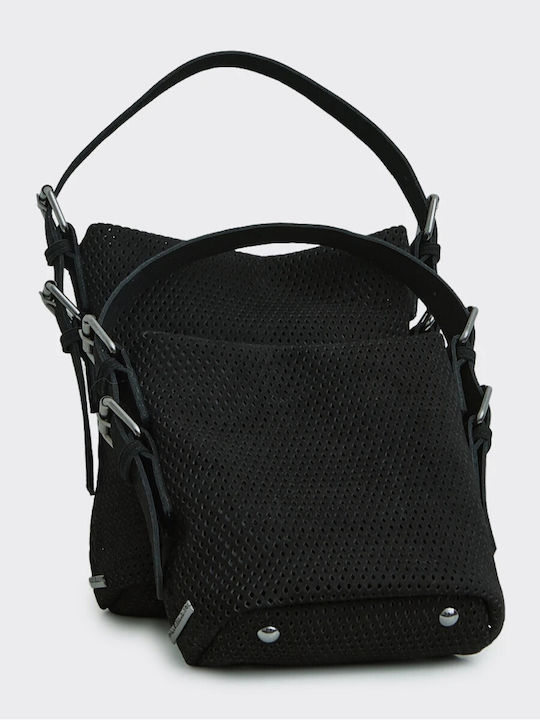 Leather Women's Shoulder Bag Black
