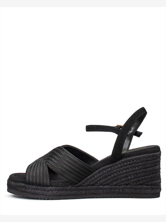 Sommer Damenplattformen Schwarze