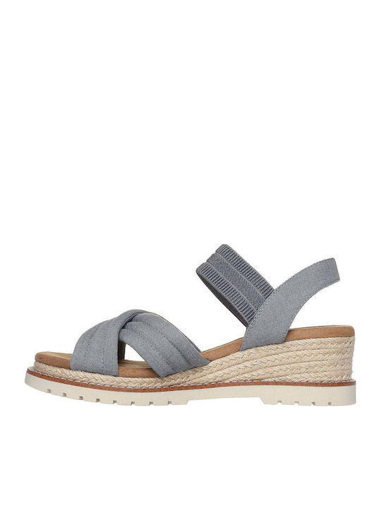 Bobs Desert Chill Καλοκαιρινές Γυναικείες Πλατφόρμες Γκρι