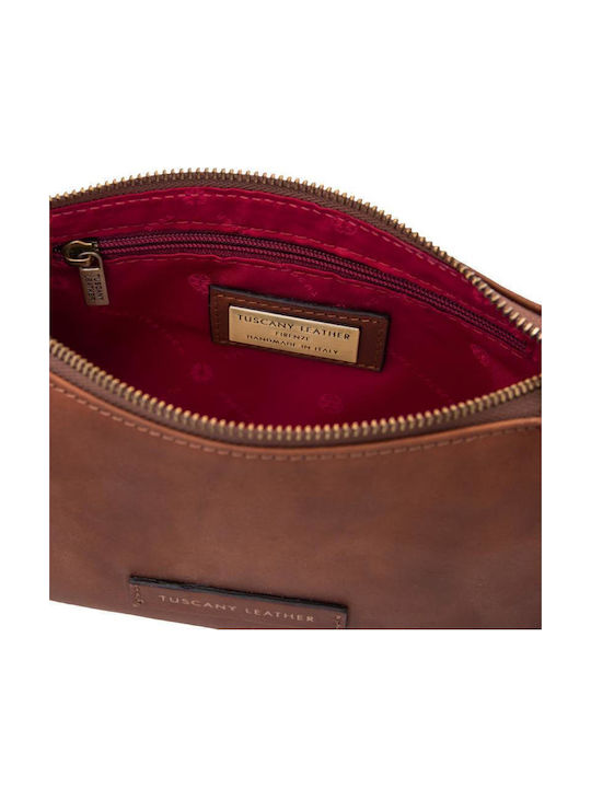 Leather Women's Shoulder Bag Brown