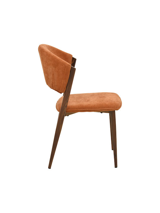 Dolez Dining Room Metal Chair Terracotta 49x58.5x82cm