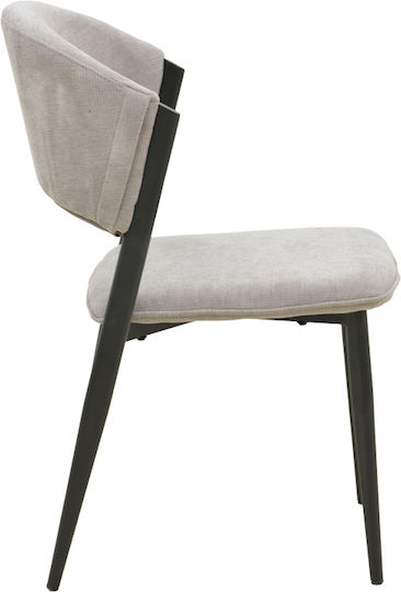 Dolez Метален Стол За Трапезария Сив 49x58.5x82см