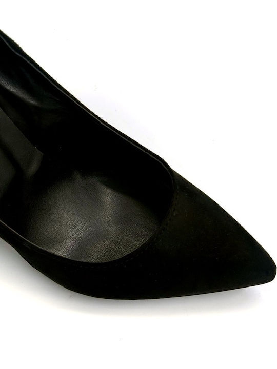 Suede Heels Black