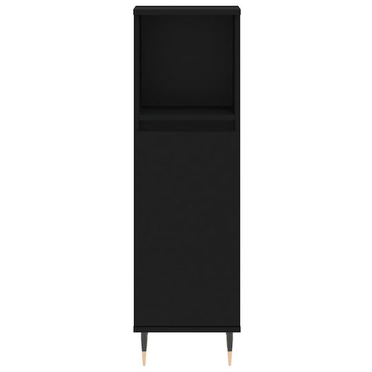 vidaXL Waschtisch ohne Waschbecken L30xB30xH100cm Schwarz
