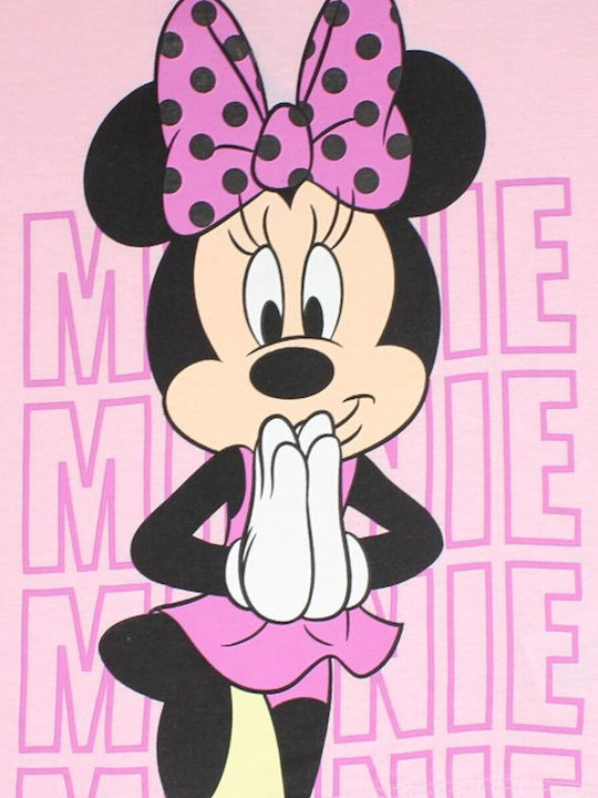 Παιδικό Σετ με Σορτς Καλοκαιρινό 2τμχ Ροζ Minnie
