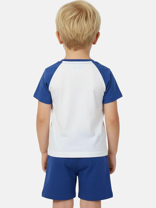 Set Pentru Copii Cu Pantaloni Scurți De Vară 2 Bucăți Albastre Spiderman