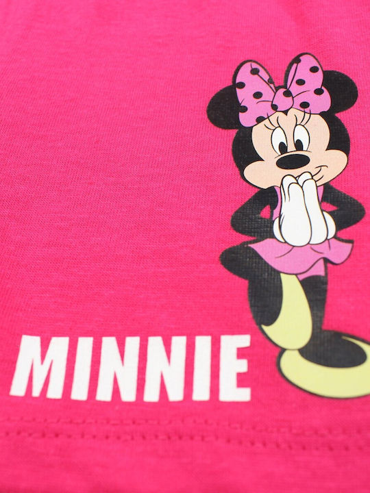 Παιδικό Σετ με Σορτς Καλοκαιρινό 2τμχ Ροζ Minnie