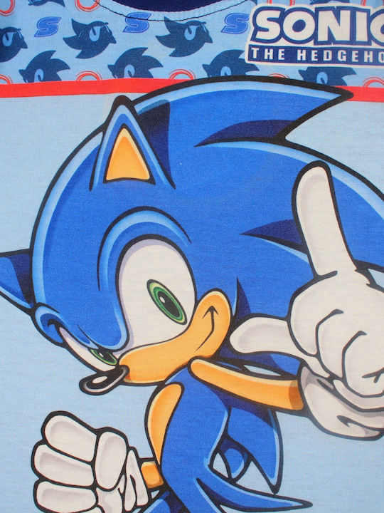 Kids Set with Shorts Summer 2 Pieces Blue Sonic