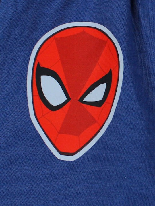 Set Pentru Copii Cu Pantaloni Scurți De Vară 2 Bucăți Albastre Spiderman