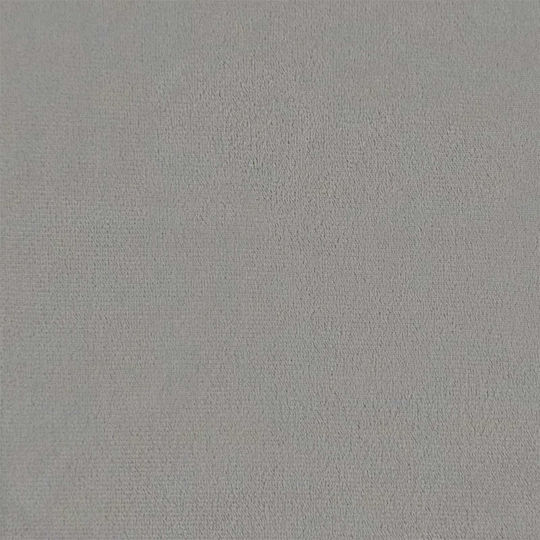 Samt Fußhocker Hellgrau 55x35x41cm